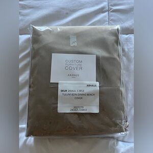 ARHAUS TULEM OUTDOOR COLLECTION COVER FOR BENCH 82 INCHES 
SURLAST SAND